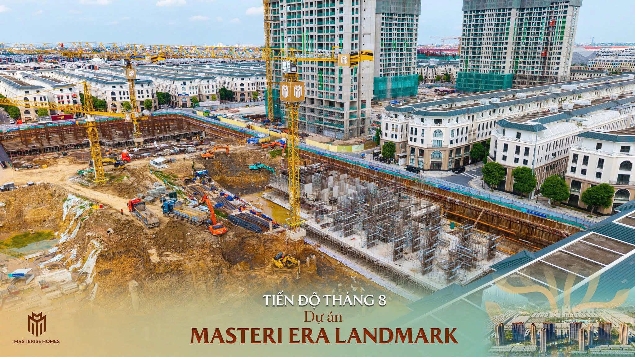 Tiến độ dự án Masteri Era Landmark tháng 8/2026