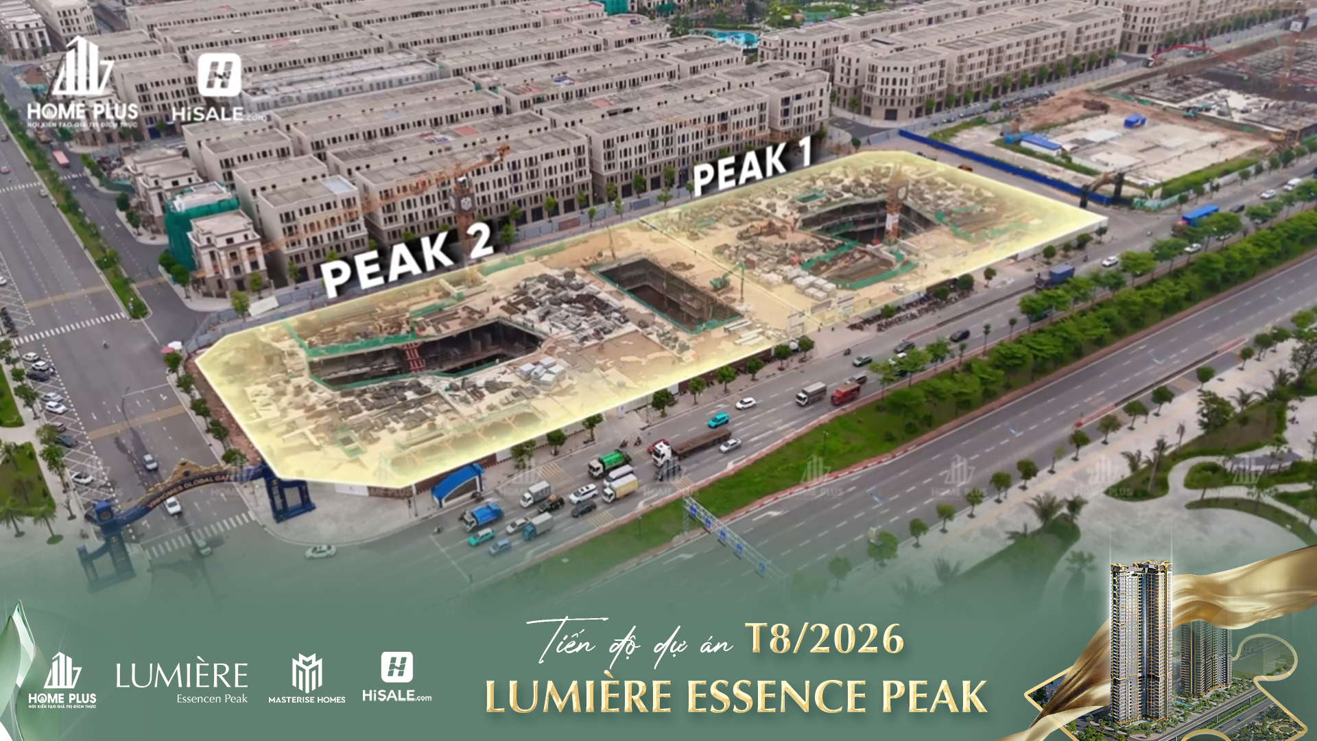 CẬP NHẬT TIẾN ĐỘ T8/2026 LUMIÈRE ESSENCE PEAK