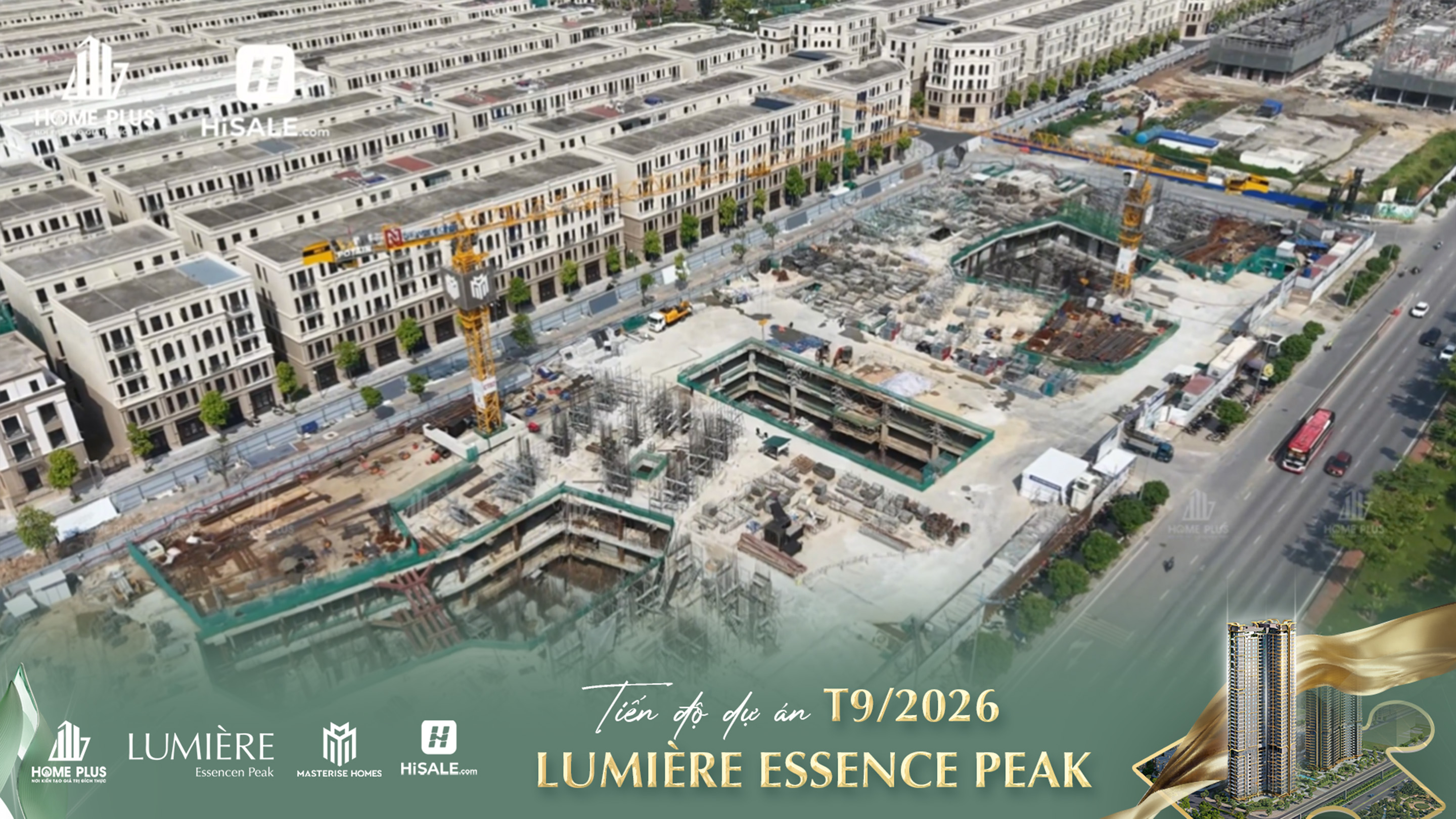 CẬP NHẬT TIẾN ĐỘ T9/2026 LUMIÈRE ESSENCE PEAK